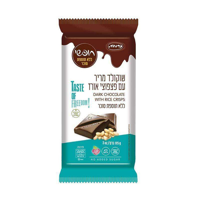 Taste Of Freedom Gluten-Free Dark Chocolate With Rice Crisps 85 grams Pack of 18 FREE SHIPPING