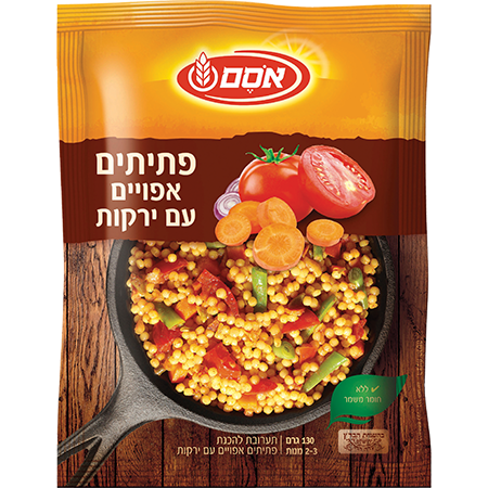 Osem Baked Pasta Couscous With Vegetables Instant Dish 130 grams Pack of 10