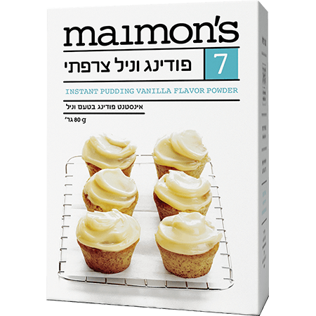 Maimon's Instant Pudding Vanilla Flavor Powder Mix 80 grams Pack of 2
