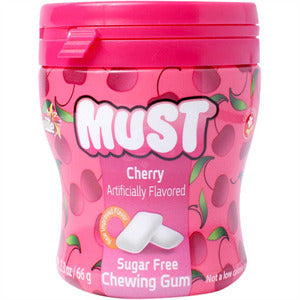 Elite Must Cubes Cherry Sugar Free Bubble Gum 2 oz (58 gr) - kosher