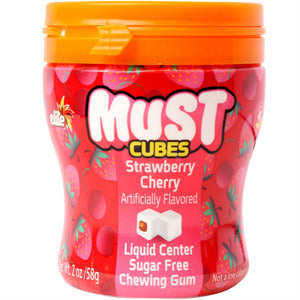 Elite Must Strawberry Cherry Sugar Free Chewing Gum 2 oz (58 gr) - kosher