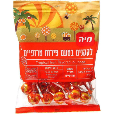 Tropical Fruit Flavored Lollipops Pack of 20 - 220 grams