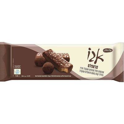 Ego Dark Chocolate Coated Waffle Fingers With Chocolate Truffles Flavored Cream 110 grams - kosher