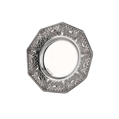 Hadad Grid Plate 925 Sterling Silver