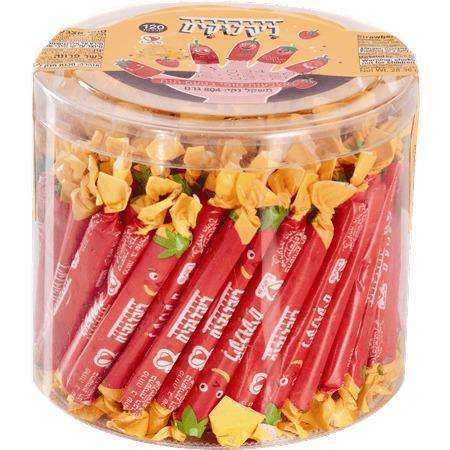 Liklukim Strawberry Flavored Toffee Fingers Candy  (120 units/pack) 804 grams Pack of 2