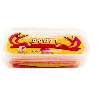 Liklukim Strawberry Banana Flavored Sour Rugs Candy 300 grams Pack of 2