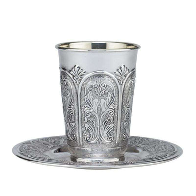 Hadad Imperium Gates Kiddush Set 925 Sterling Silver