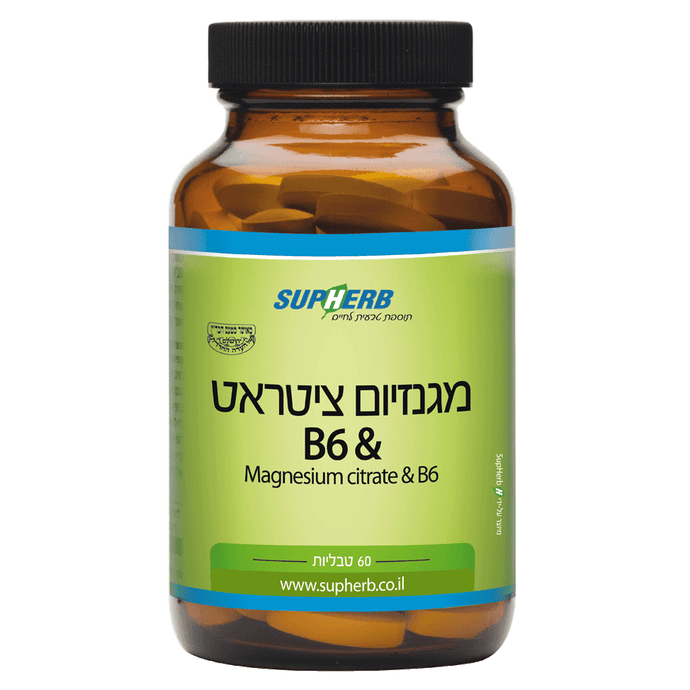 Magnesium Citrate & Vitamin B-6 60 Tablets 67 grams