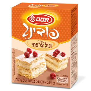 Osem French Vanilla Flavored Instant Pudding 80 grams Pack of 2