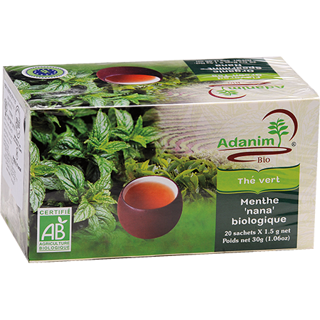 Organic Mint Tea 20 Tea Bags 30 grams