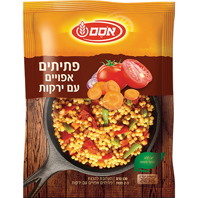 Osem Baked Pasta Couscous With Vegetables Instant Dish 130 grams Pack of 10