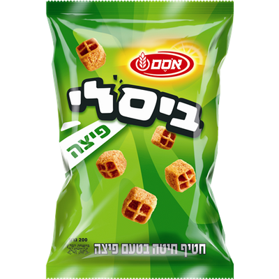 Osem Bissli Pizza Flavored Wheat Snack 200 grams