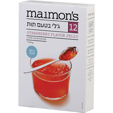 Maimon's Strawberry Flavor Jelly 85 grams Pack of 2