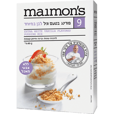 Maimon's Extra White Vanilla Flavored Pudding Mix 80 grams Pack of 2