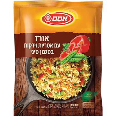 Osem Chinese-Style Rice and Noodles Instant Dish 130 grams Pack of 10