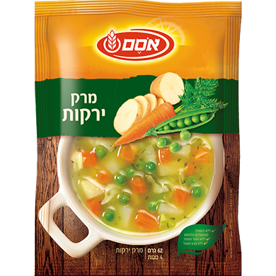 Osem Vegetable Cooking Soup 62 grams Pack of 2