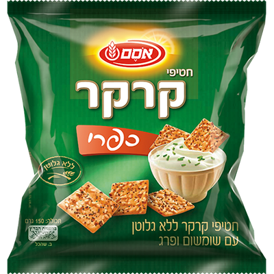 Osem Gluten-Free Sesame And Poppy Seed Cracker Snack 150 grams