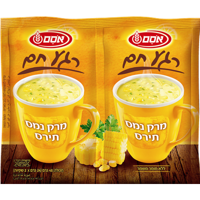 Osem Corn Instant Soup (2 Per Pack 48 grams) Pack of 6