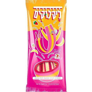 Liklukim Strawberry Banana Flavored Sour Candy 20 grams Pack of 20