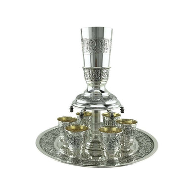 Hadad Wine Fountain 6 cups Tuscany 925 Sterling Silver